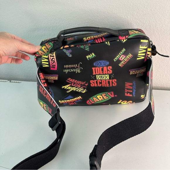 Clare V. The Hundreds Crossbody Bag Black Colorful
Graffiti Print - Picture 3 of 8